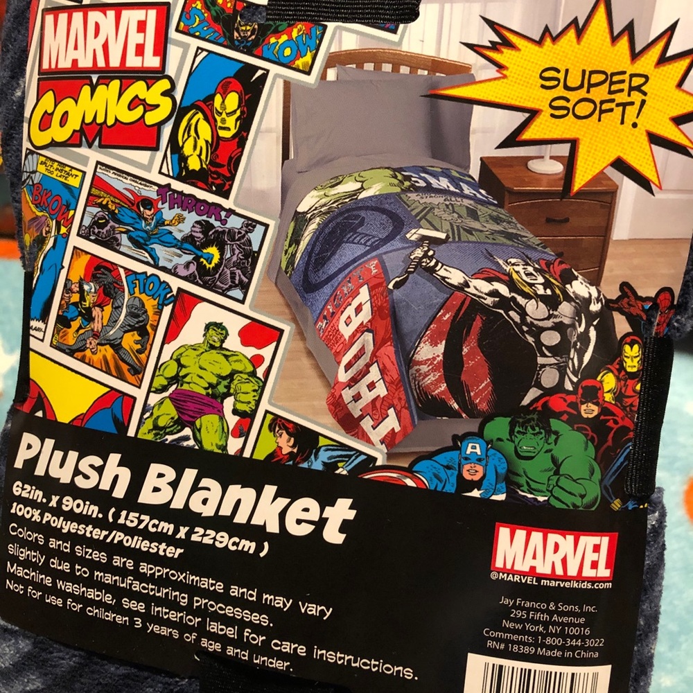 Marvel Comics Plush Blanket